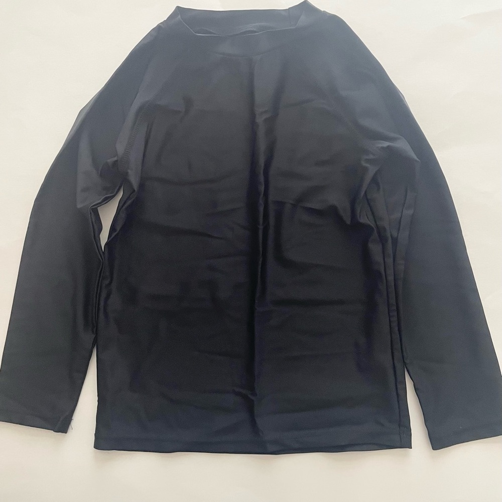 Kids Black Long Sleeve Rashguard